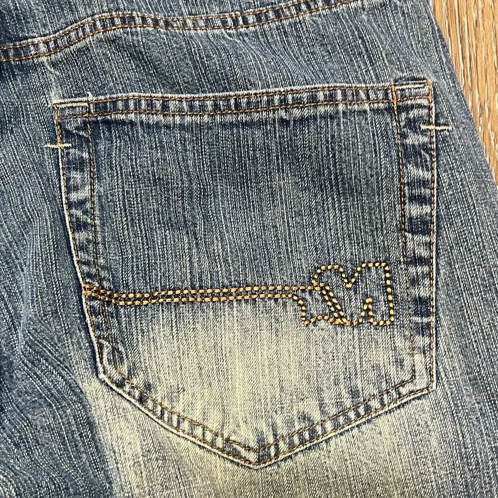 VTG Y2K Mecca Jeans 36x32 Baggy Fit Grunge Skater JNCO Faded Wash 90s Hip Hop